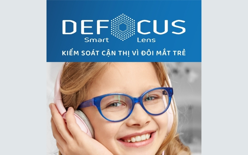 defocus Smart lens kiểm soát cận thị vì đôi mắt trẻ em
