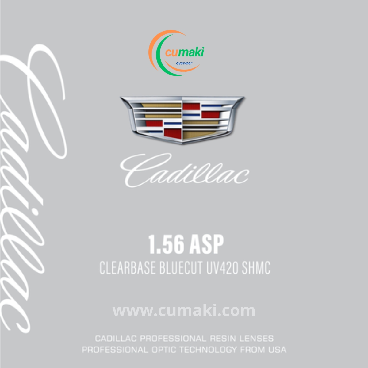 Kính Cadillac 1.56 ASP Bluecut UV420 SHMC – Bảo Vệ Mắt Toàn Diện